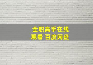 全职高手在线观看 百度网盘